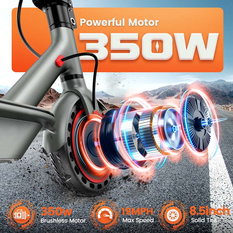 8.5 inch solid tire electric scooter